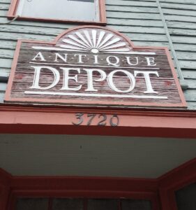 Antique Depot sign